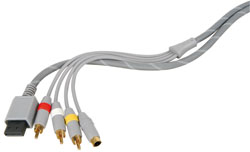 Wii� to S-VIDEO and 3 x RCA PHONO PLUGS LEAD