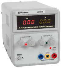 Regulated Power Supply With Variable Output 0 - 30V, 0 - 3A