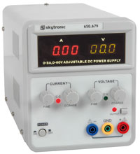 Regulated Power Supply With Variable Output 0 - 50V, 0 - 3A