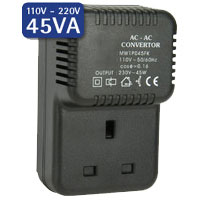 110V - 230V Step Up Voltage Converter 45W