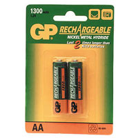 Rechargeable NiMH 4 x AA 1.2v/1300mAh Batteries