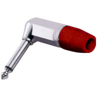 Heavy Duty 6.3mm Mono Jack Plug 8mm� <b>Red</b> & <b>Black</b>