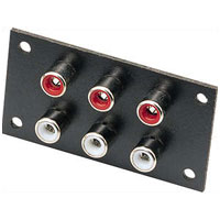 6 x Chrome Plated Rca Phono Chassis Socket
