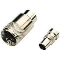 Standard Silver UHF Connector & 6mm Reducer Set