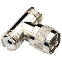 Mini UHF T-splitter 1 x M358 Plug - 2 x M358 Sockets