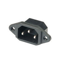 10a 3-pin  IEC chassis plug