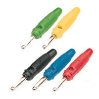 Soft Screw Male Banana Plug Various Colours
