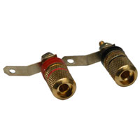 8mm� Gold Plated Chassis Mounting Binding Post Various Colours