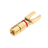 Gold Plated Spade Crimp Terminal Various Colours