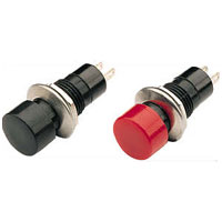 2-Pin On/Off Round Latching Switch 250Vac Various Colours