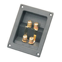 4 Way Terminal Plate Binding Posts Gold Plated
