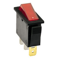 On/Off Rocker Switch With Neon 250Vac 15A
