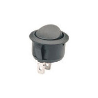 Black On/Off Round Rocker Switch