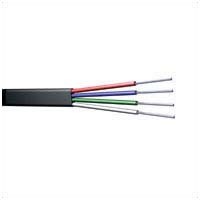  Telephone Cable 4c Flat Black