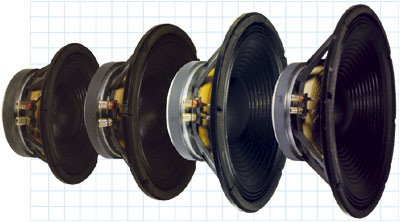 Heavy Duty Pro Music Woofer With Aluminium Frame - <b>Various Sizes</b>