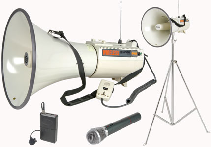 High Power VHF Wireless Megaphone with accessories