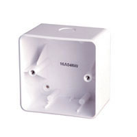 White Plastic Backbox For Volume Controls