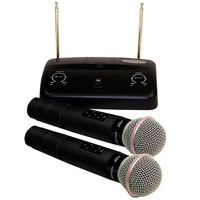 Dual Handheld Radio Microphone System Various Frequencies