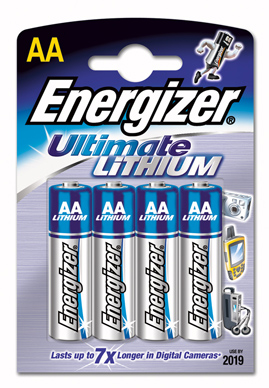 Energizer Ultimate Lithium 4 x AA