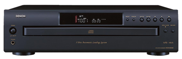Denon DCM-500AE 5 disc CD changer - black
