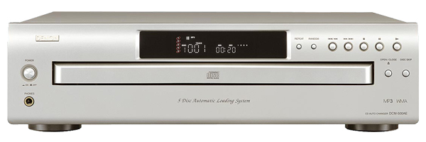 Denon DCM-500AE 5 disc CD changer - silver