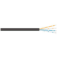 Telephone Cable 4 Core 100m Black
