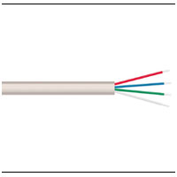 D Shape Telephone Cable 4 Core 100m White