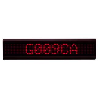 Red 10 Character Moving Message Board with IR Remote control