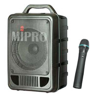 50W Portable PA System With Anti-Shock CD Player, Receiver & Hand Held Mic