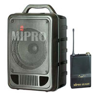 50W Portable PA System With Anti Shock CD Player, Receiver & Body Pack Transmitter