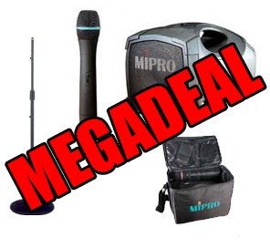 Wireless 27W Mipro + Handheld Mic, Stand and Case - <b>CYBERMARKET MEGADEAL!</b>