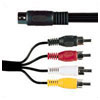 5 Pin Din Plug To 4x RCA Phono Plugs 1.2M