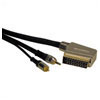 Scart To 3.5mm & RCA Cable - Oxygen Free - 24k Gold Connectors - 1.5m