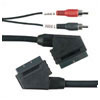 Scart Plug To Scart Plug And 2 X RCA Plugs 1.5m