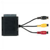 SCART Plug To SCART Socket With 3 x RCA Phono Sockets