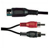 5 Pin Din Sockets To 2x RCA Phono Plugs 0.2M