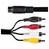 5 Pin Din Socket To 4x RCA Phono Plugs 0.2M