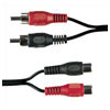 2 X RCA Phono Plugs To 2 X RCA Phono Sockets - 1.2m - 109.560 -