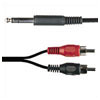 6.3mm Stereo Plug To 2x RCA Phono Plugs - 2.0m - 109.585 -