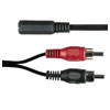 2x RCA Phono Plugs to 3.5mm Stereo Socket 0.2m
