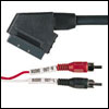 Scart Plug To 2 X RCA Phono Plugs