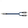 High Quality Gold Plated 2 X RCA Phono Plugs To 1 X 3.5mm Stereo Plug - 1.2m - 109.127 -