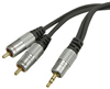 Masterclass 3.5mm Plug to 2 x RCA Plugs - 1.5m