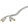 2 x RCA Phono Plugs to 2 x RCA Phono Plugs - 1.5m, Silver Collection