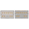 5.1 Speaker Wallplate with Gold Plated Binding Posts (steel)