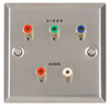 RGB Component Video/Audio Steel Wallplate