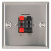 Steel Speaker Spring Terminal Wallplate