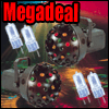 CYBERMARKET MEGA DEAL 2 x New Honeycomb Lights w/ 2 x Spare Bulbs ONLY