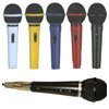 QTX Karaoke Dynamic Microphone Set with 5 Coloured Mics 