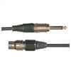 Microphone Lead XLR Socket To Professional 6.3mm Mono Jack Plug - 6m -